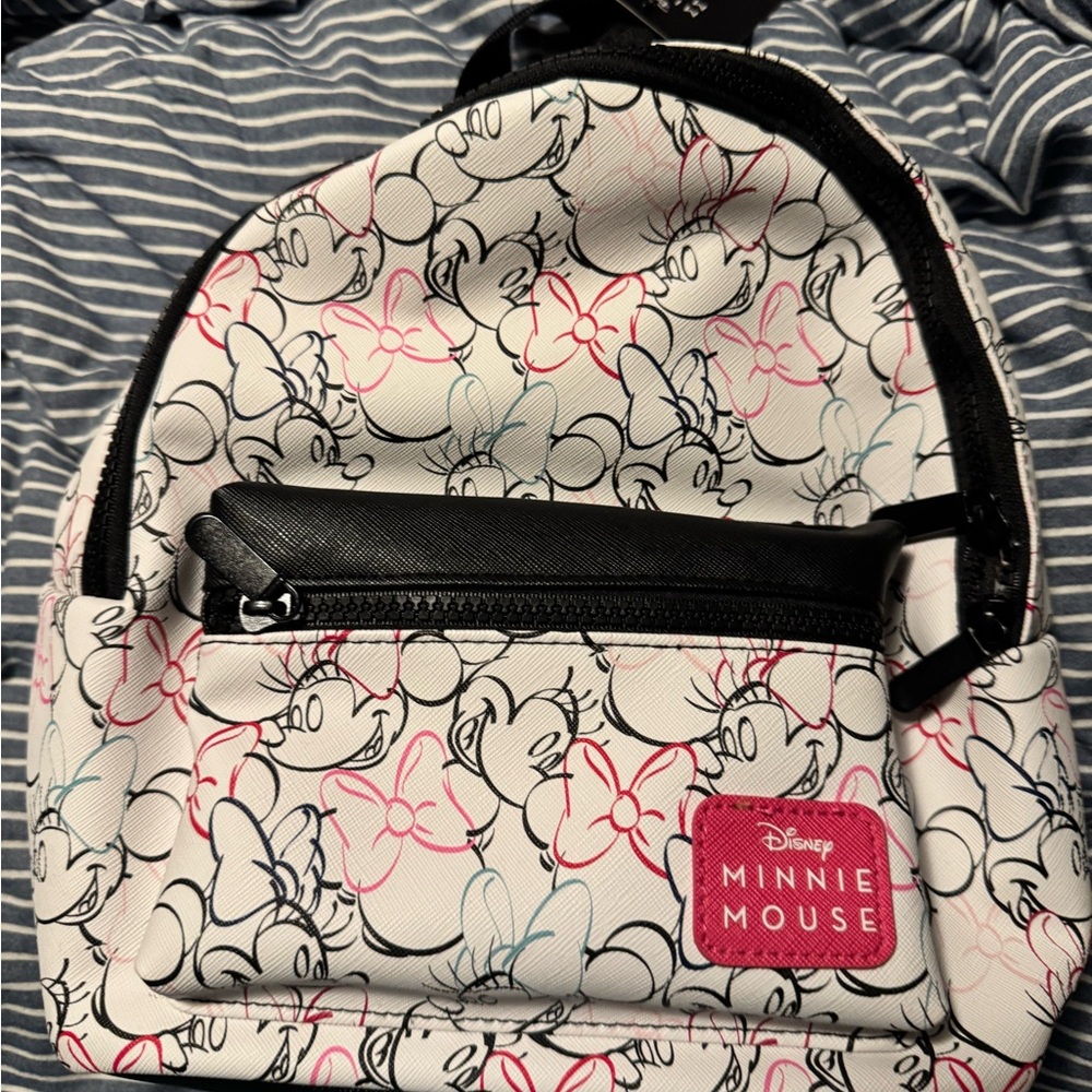 Disney Minnie Mouse White Backpack